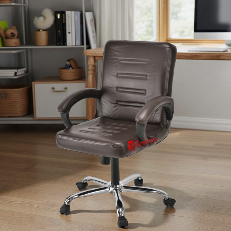 GOYALSON® ergonomic rotating chair designed for directors, principals, and managers, featuring strong armrests and easy-glide wheels for seamless movement.