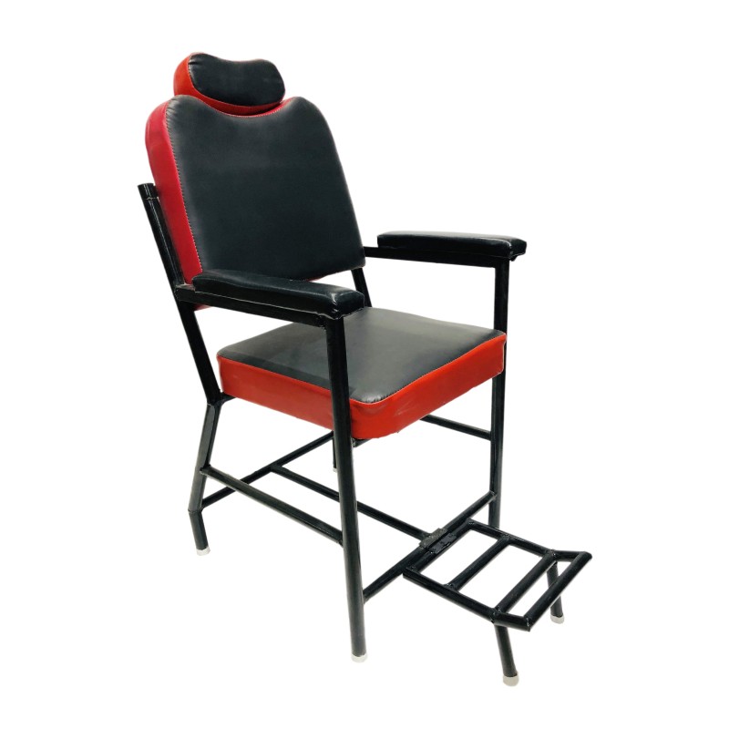 GOYALSON®  Salon/Barber Chair with sturdy iron frame and cushioned back seat, fully assembled and ready to use.