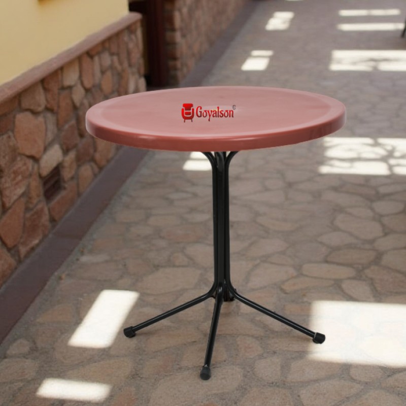 GOYALSON Table Restaurant Dining Table Bar Table Dining Table Easily Foldable and Light Weight Table for Sitting Persons (Small)