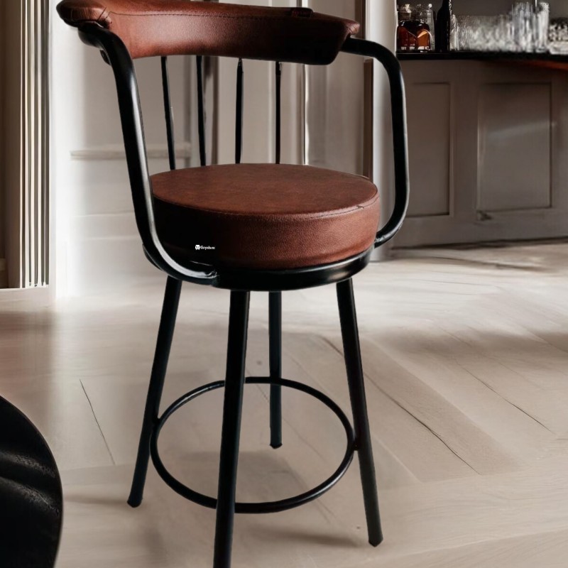 Goyalson Multipurpose Stool Chair for Home, Bar, Restaurant, Kitchen or Lawn Garden Rest Chair with Cushion seat.
