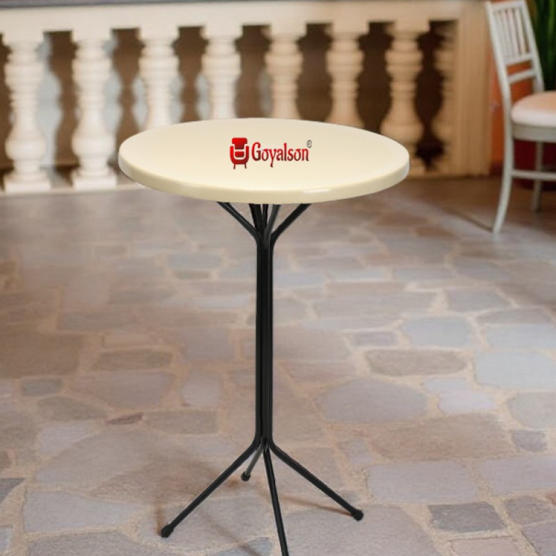 GOYALSON Table Restaurant Dining Table Bar Table Dining Table Easily Foldable and Light Weight Table for Standing Persons (long)