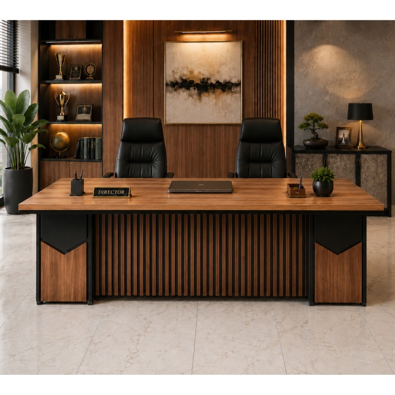 Goyalson Double Seater Executive Office Table | Premium Prelaminated Particle Board Desk | 6ft x 3ft