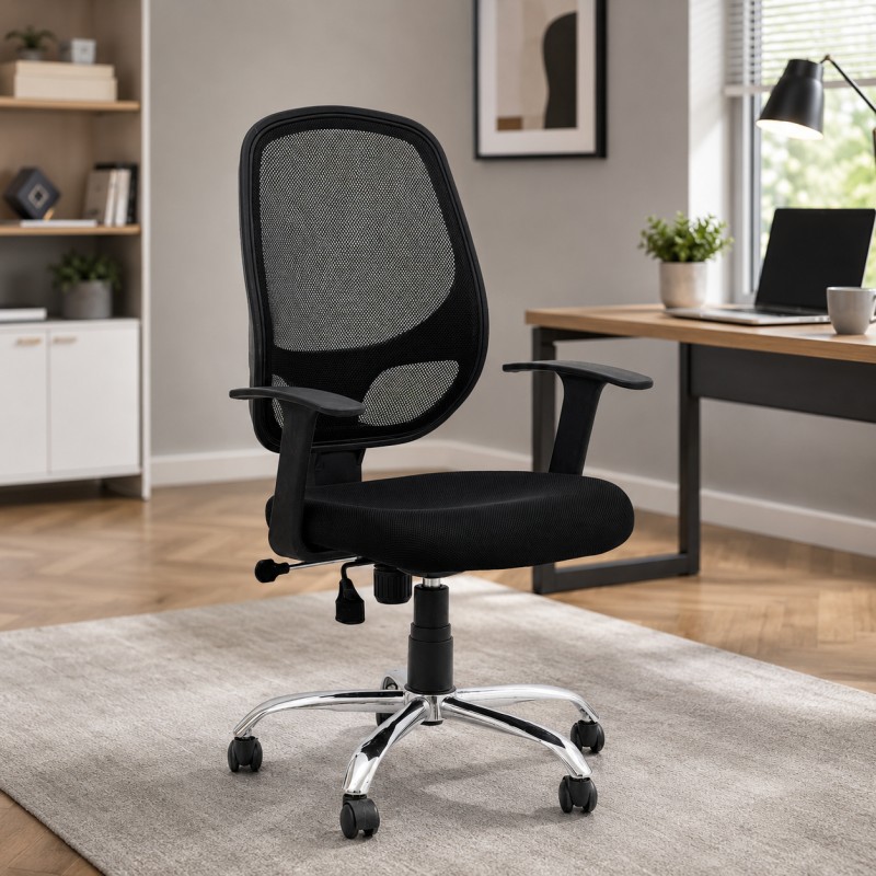 GOYALSON 802 Medium Back Mesh Office Chair, designed to provide a practical combination of comfort, adjustability, durability and professional style.