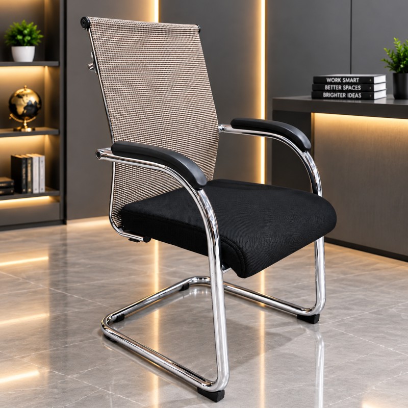 GOYALSON Visitor Chair designed to provide a comfortable, supportive, and professional seating experience for offices, reception areas, meeting rooms, conference spaces, waiting areas, and other commercial environments.